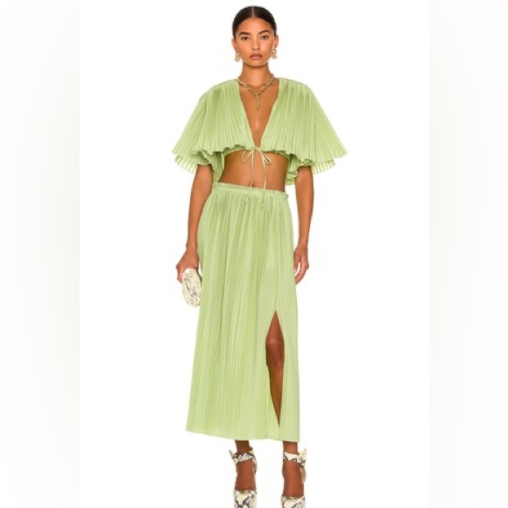 Rosie Assoulin Light Green Skirt Set NWOT